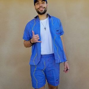 OUTFIT BUNDLE - button down and matching shorts